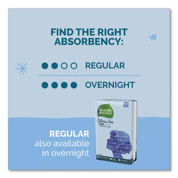Seventh Generation® Chlorine-free Maxi Pads, Regular, 24-pack, 6 Packs-carton freeshipping - TVN Wholesale